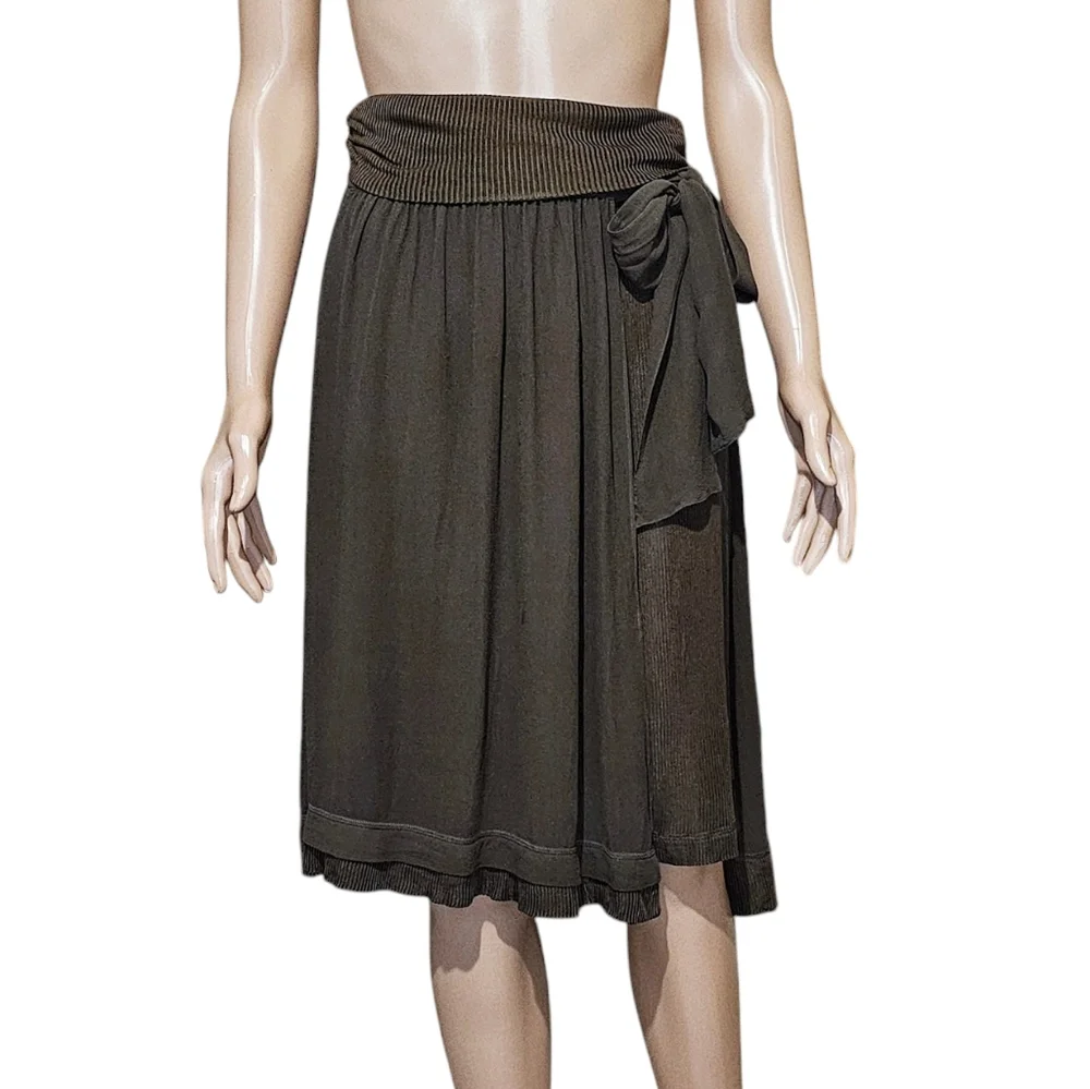 RARE Epoca Sanyo Shokai 100% Silk Wrap Skirt